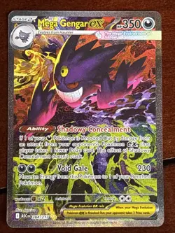 Pokemon Ascended Heroes Mega Gengar Ex 284/217 Special Illustration Rare - Image 1