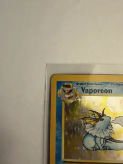 Vaporeon 12/64 Jungle Holo Unlimited Pokemon TCG Original - Image 3