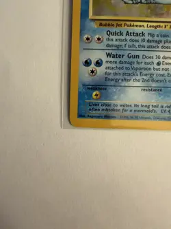 Vaporeon 12/64 Jungle Holo Unlimited Pokemon TCG Original - Image 5