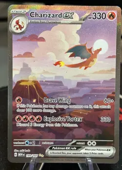 Pokemon Charizard ex Special Illustration Rare Holo 199/165 330 HP S&V 151 - Image 1