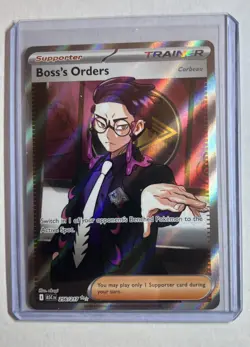 Pokemon Boss's Orders Corbeau 256/217 Full Art Ascended Heroes 2026 NM - Image 1