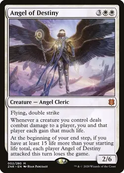 Angel of Destiny 1x FOIL ZNR MTG Zendikar Rising Mythic MINT white - Image 1