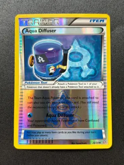 2015 Pokemon TCG XY Double Crisis -Aqua Diffuser- Reverse Holo Trainer UC 23/34 - Image 1
