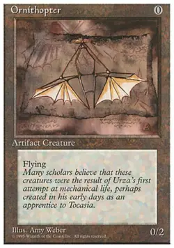 Ornithopter - Light Play MTG 4th Edition - Image 1