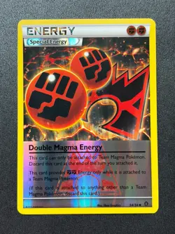 2015 Pokemon TCG XY Double Crisis -Double Magma Energy- Reverse Holo UC 34/34 - Image 1