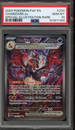 Pokemon Charizard ex Paldean Fates Special Illustration Rare #234 PSA 10 - Image 1