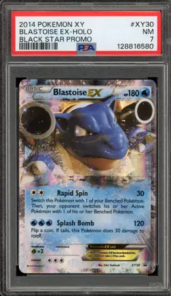 Pokemon Blastoise EX Black Star Holo Promo XY30 PSA 7 - Image 1