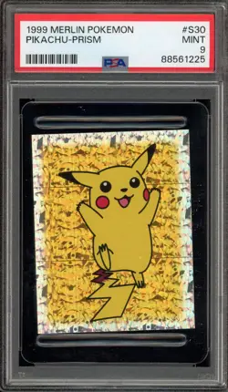 Pokemon Pikachu Merlin Prism #S30 PSA 9 Mint - Image 1
