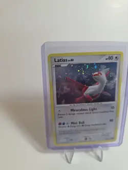 2008 Pokemon TCG Latias 003/017 POP Series 7 Rare Swirl Holo - Light Play - Image 3