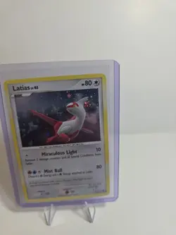 2008 Pokemon TCG Latias 003/017 POP Series 7 Rare Swirl Holo - Light Play - Image 4