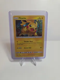 Pokemon TCG Pikachu SM76 Shining Legends Black Star Promo Holo - Light Play+ - Image 1