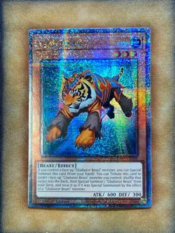 Yugioh Test Tiger RA03-EN189 Quarter Century Rare 1st Ed NM - Image 1