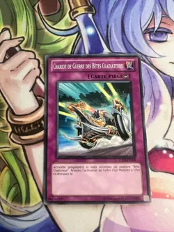 GLADIATOR BEAST WAR CHARIOT FRENCH COMMON TU03-EN019 FR019 LIGHT PLAY YUGIOH - Image 1