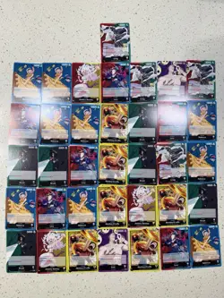 LOT OF 35 Red Leader Life OP15 One Piece TCG English Bulk Lot L MINT BRAND NEW - Image 1