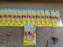 One Piece (OP15) - Lot of 13 Adventure on Kami's Island Sleeved Booster Packs - Image 1