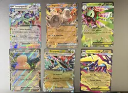 Mix Lot Rare Pokemon EX 6 Card Lot featuring Mega Meganium - Image 1