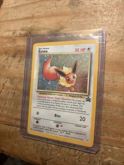 Eevee #11 Black Star Promo Holo Rare Vintage Pokemon Card - NM - Image 2