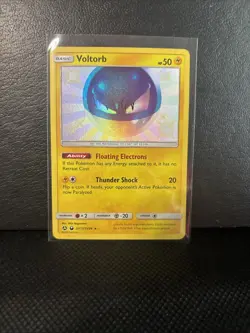 Pokemon Cards Voltorb SV13/SV94 Hidden Fates Rare Shiny NM - Image 1