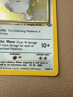 1st Edition Wigglytuff 16/64 Jungle 1999 Holo Rare WOTC Pokemon Card TCG - Image 5