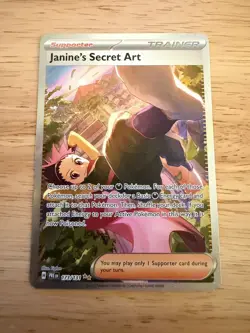 Janine's Secret Art 173/131 Sv: Prismatic Evolutions Holo SIR Pokemon Card NM - Image 1