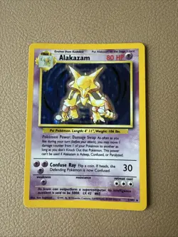 Pokemon TCG Alakazam Base Set 1/102 Holo 1999 WOTC Vintage Card - Image 1