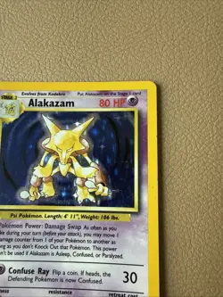 Pokemon TCG Alakazam Base Set 1/102 Holo 1999 WOTC Vintage Card - Image 5