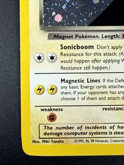 Pokemon Dark Magneton Holo 11/82 Team Rocket Set WOTC 2000 Vintage Card Swirl - Image 5