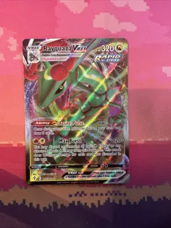 Pokemon Card Rayquaza VMAX 111/203 Ultra Rare Evolving Skies Near Mint - Image 1