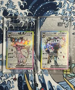 TAG 9 Umbreon ex Promo 176 and Espeon ex Promo 175 Pokemon Card PSA BGS - Image 1