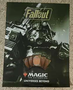 Magic the Gathering Fallout Universe Beyond Foil Store Promo Poster 24"x18" - Image 1