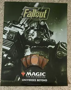 Magic the Gathering Fallout Universe Beyond Foil Store Promo Poster 24"x18" - Image 2