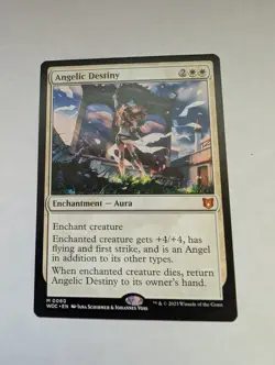 Angelic Destiny Commander: Wilds of Eldraine Regular MTG - Image 1
