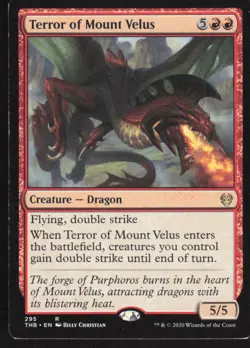 2020 Theros Beyond Death Terror of Mount Velus Expansion/Rare #295 - Image 1
