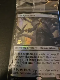 MTG The Raven Man PROMO Date STAMP - Image 2