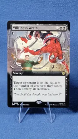 MTG - Villainous Wrath (Extended Art) Marvel's Spider-Man Regular NM - Image 2