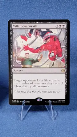 MTG - Villainous Wrath (Extended Art) Marvel's Spider-Man Regular NM - Image 4