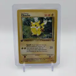 Vintage Pokemon 1st Edition Pikachu 60/64 LP Jungle WOTC - Image 1