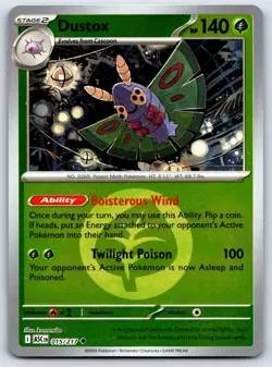 DUSTOX - 015/217 ENERGY REVERSE HOLO ME: ASCENDED HEROES POKEMON NM/M - Image 1