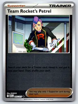 TEAM ROCKET'S PETREL 207/217 REVERSE HOLO ME: ASCENDED HEROES POKEMON NEAR MINT - Image 1