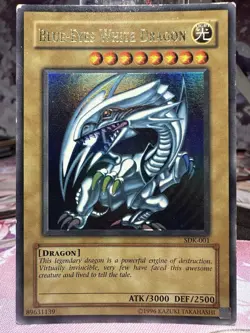 Blue-Eyes White Dragon SDK-001 Ultra Rare Unlimited Edition - Played - YuGiOh! A - Image 1