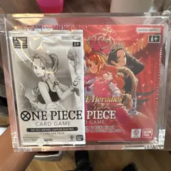 One Piece Heroines Extra Booster Box, With Dash Pack and acrylic case. - Image 1