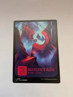 Mountain (0290) The Lost Caverns of Ixalan Regular FULL ART MTG NM - Image 1