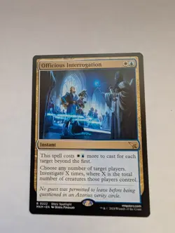 Officious Interrogation Murders at Karlov Manor Regular MTG - Image 1