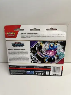 Pokemon TCG 3 Pack - Scarlet & Violett - Temporal Forces Cleffa Sealed - Image 2