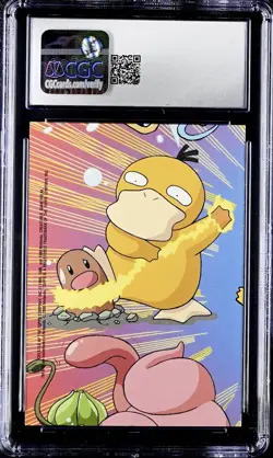 2000 TOPPS POKEMON TV ANIMATION SER 2 STICK-ONS #8 PIKACHU CGC 9 SURFING PIKACHU - Image 2