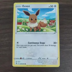 Eevee 205/264 - NM SWSH Fusion Strike - 2021 Common Pokemon TCG Card - Image 1