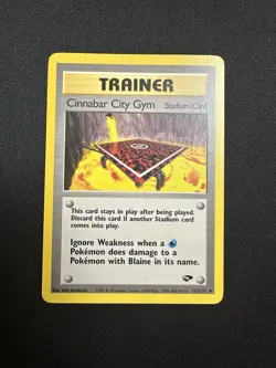 Cinnabar City Gym 113/132 Gym Challenge Regular LP Pokemon Card - Image 1