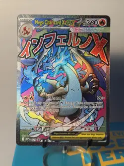 2025 Pokemon Phantasmal Flames Mega Charizard X EX Black Star Promo #23 MINT - Image 1