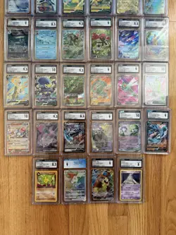 Pokemon - 1 PSA/CGC Graded 8-10 Slab + 2 Sealed English Packs From Lot Pictured - Image 3