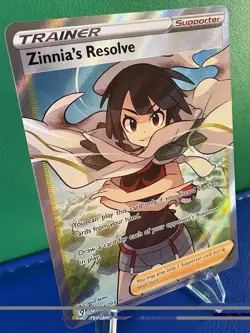 Pokemon TCG Zinnia's Resolve (Full Art) 203/203 - Evolving Skies Ultra Rare - NM - Image 2